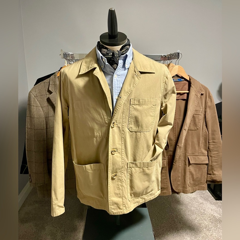 Banana Republic Khaki Chore Coat